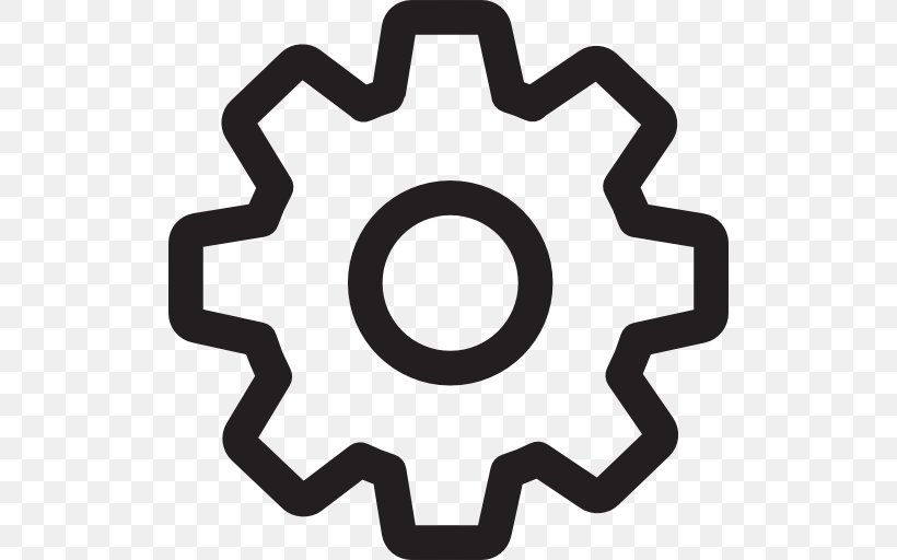 Gear Wheel Clip Art, PNG, 512x512px, Gear, Area, Black And White, Share Icon, Symbol Download Free