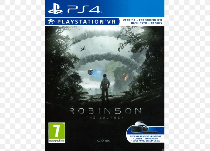 PlayStation VR Robinson: The Journey PlayStation 4 Video Game CRYENGINE, PNG, 786x587px, Playstation Vr, Adventure Game, Advertising, Brand, Cryengine Download Free
