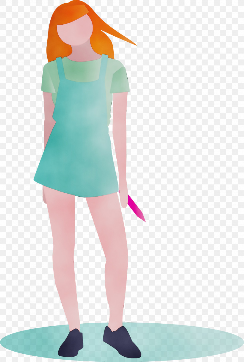 Standing Costume, PNG, 2021x3000px, Fashion Girl, Costume, Paint, Standing, Watercolor Download Free