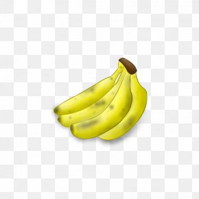 Cartoon Banana - Banana Leaf PNG
