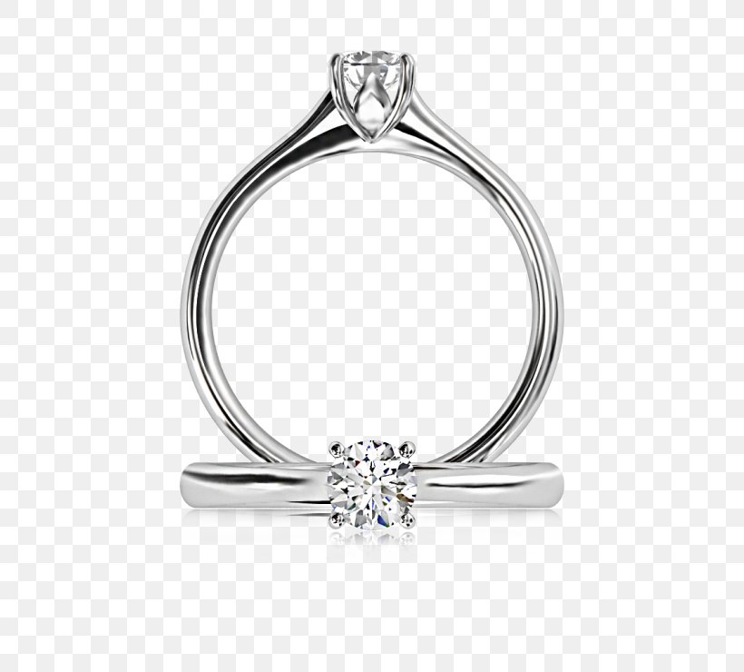 Diamond Engagement Ring Silver Cubic Zirconia, PNG, 740x740px, Diamond, Body Jewelry, Carat, Cubic Zirconia, Engagement Download Free
