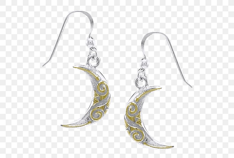Earring Body Jewellery Moon Silver, PNG, 555x555px, Earring, Body Jewellery, Body Jewelry, Com, Crescent Download Free