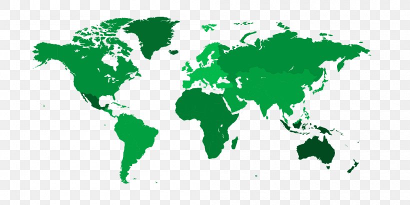 Globe World Map Vector Graphics, PNG, 1000x500px, Globe, Atlas, Blank Map, Green, Map Download Free