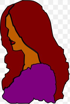 Maroon - Hairstyle Woman Clip Art PNG
