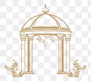 Wedding Venue - Elegant Gazebo Outline PNG