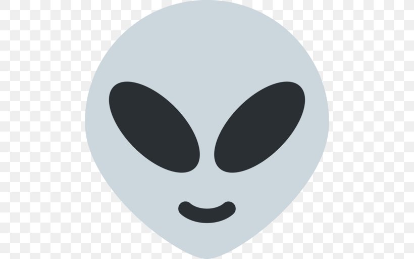Emoji Extraterrestrial Life Text Messaging Unidentified Flying Object, PNG, 512x512px, Emoji, Alien, Aliens, Black And White, Email Download Free