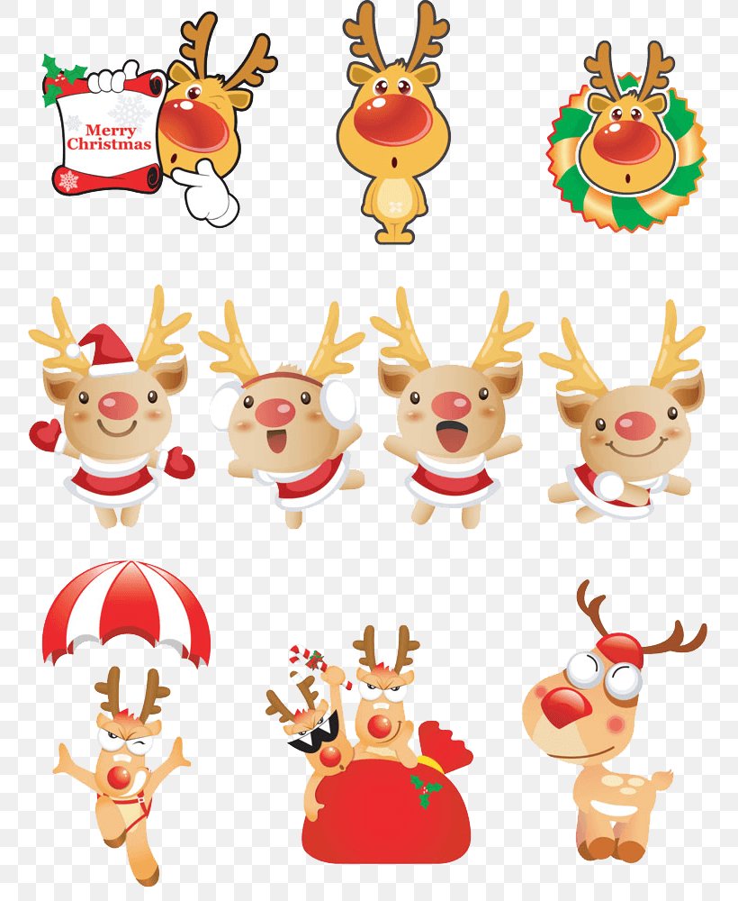 Santa Claus Reindeer Rudolph Christmas Designs Vector Graphics, PNG, 764x1000px, Santa Claus, Animal Figure, Cartoon, Christmas Day, Christmas Decoration Download Free