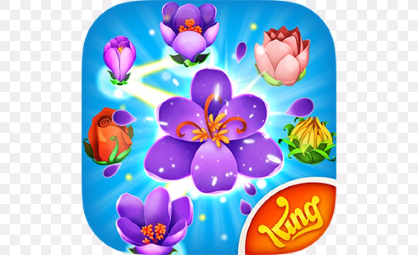 Blossom Blast Saga Candy Crush Saga Farm Heroes Saga King Android, PNG, 500x500px, Blossom Blast Saga, Android, App Store, Balloon, Bud Download Free