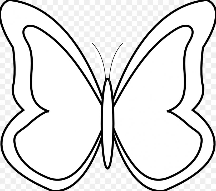 Butterfly Black And White Clip Art, PNG, 999x888px, Watercolor, Cartoon,  Flower, Frame, Heart Download Free