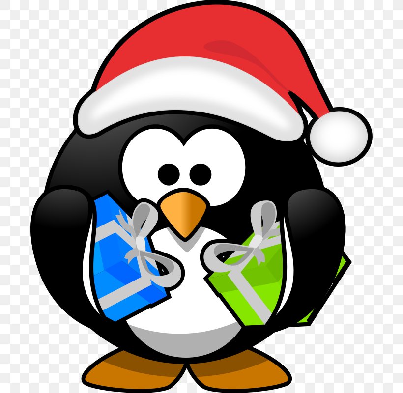 Santa Claus Penguin Christmas Santa Suit Clip Art, PNG, 800x800px, Santa Claus, Artwork, Beak, Bird, Christmas Download Free