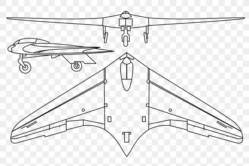 Horten Ho 229 Airplane Horten H.XVIII Fixed-wing Aircraft Ministry Of Aviation, PNG, 1920x1284px, Horten Ho 229, Aerospace Engineering, Airplane, Area, Artwork Download Free