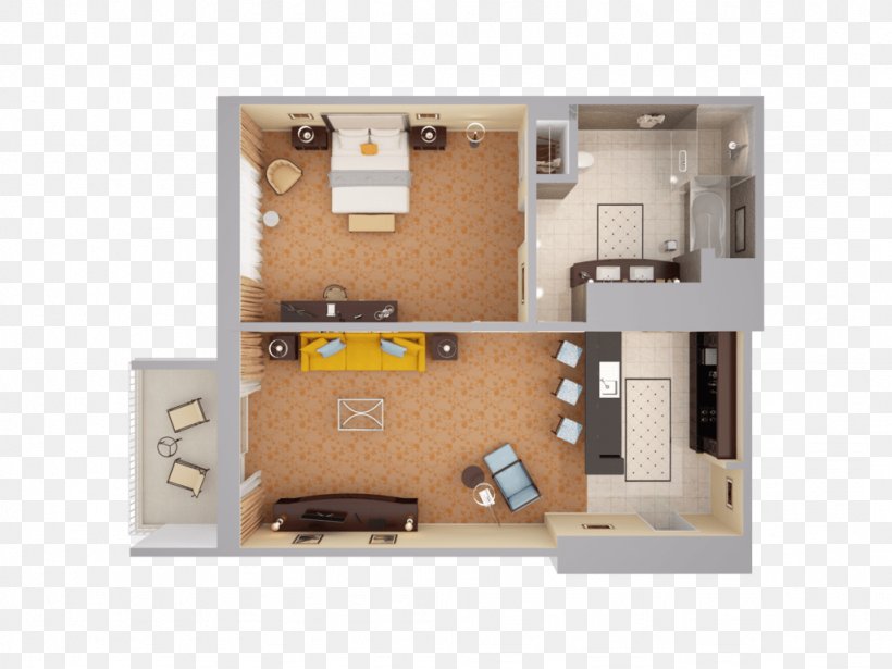 3D Floor Plan Suite Hotel Waldorf Astoria Orlando, PNG, 1024x768px, 3d Floor Plan, Floor Plan, Accommodation, Bedroom, Hotel Download Free