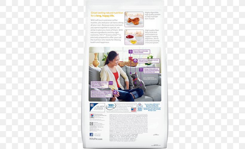 Cat Food Kitten Science Diet Hill's Pet Nutrition, PNG, 500x500px, Cat Food, Advertising, Cat, Food, Hairball Download Free
