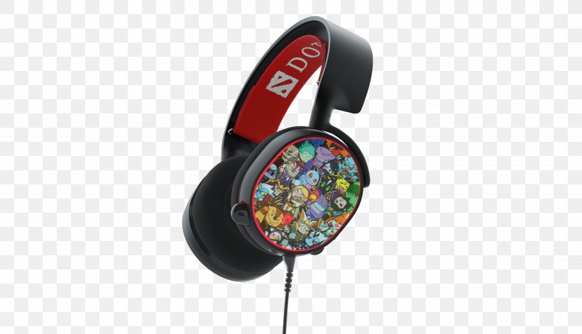 Dota 2 SteelSeries Headphones Special Edition Valve Corporation, PNG, 4000x2300px, 71 Surround Sound, Dota 2, Audio, Audio Equipment, Dts Download Free