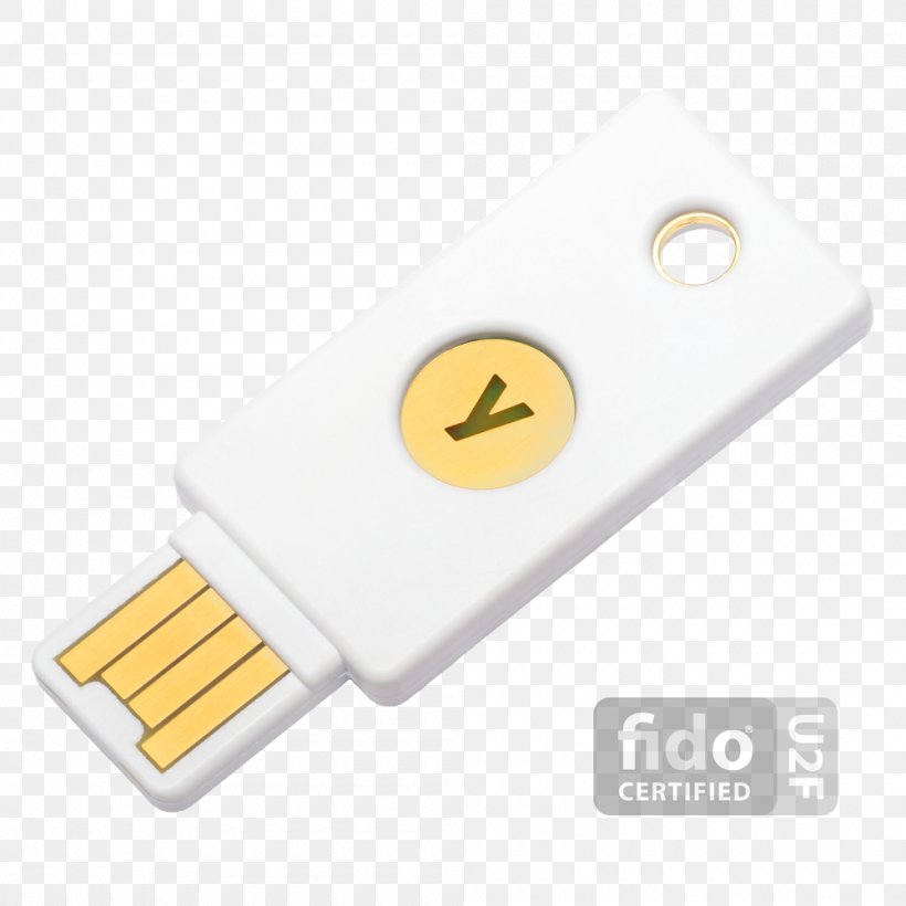 Security Token YubiKey Universal 2nd Factor Authentication One-time Password, PNG, 1000x1000px, Security Token, Authentication, Communication Protocol, Computer Security, Data Storage Device Download Free