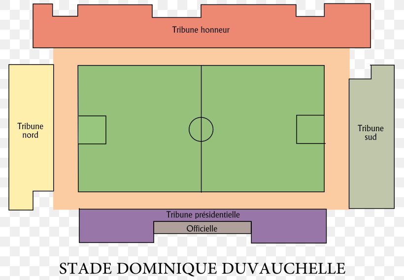Stade Dominique Duvauchelle Stade Robert Diochon US Créteil-Lusitanos AC Arles Ligue 2, PNG, 800x568px, Ligue 2, Area, Diagram, Elevation, Floor Download Free