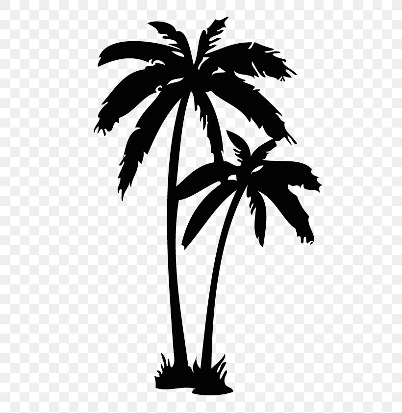 Arecaceae Tattoo Wall Decal, PNG, 595x842px, Arecaceae, Arecales, Art, Black And White, Borassus Flabellifer Download Free