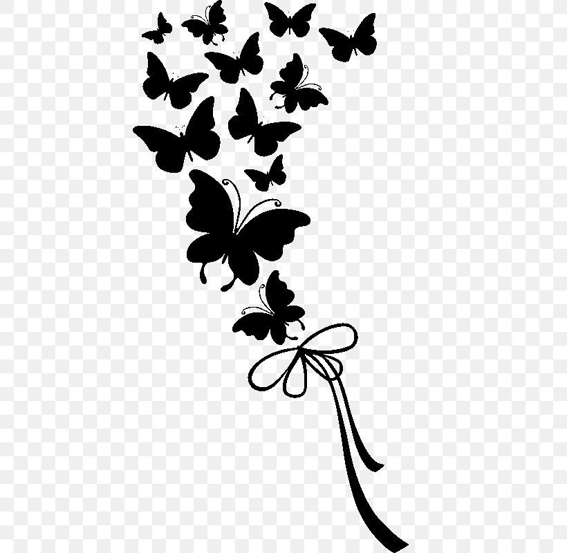 Sticker Wall Decal Polyvinyl Chloride Flower Clip Art, PNG, 800x800px, Sticker, Animal, Banquette, Black And White, Branch Download Free