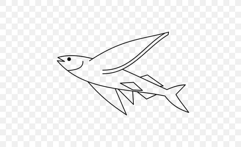Flying Fish Clip Art, PNG, 500x500px, Flying Fish, Area, Art, Artwork, Beak Download Free