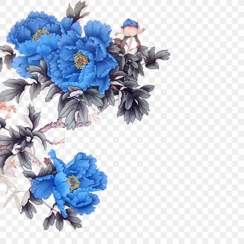 Moutan Peony Painting, PNG, 992x992px, Peony, Artificial Flower, Blue, Cut Flowers, Floral Design Download Free