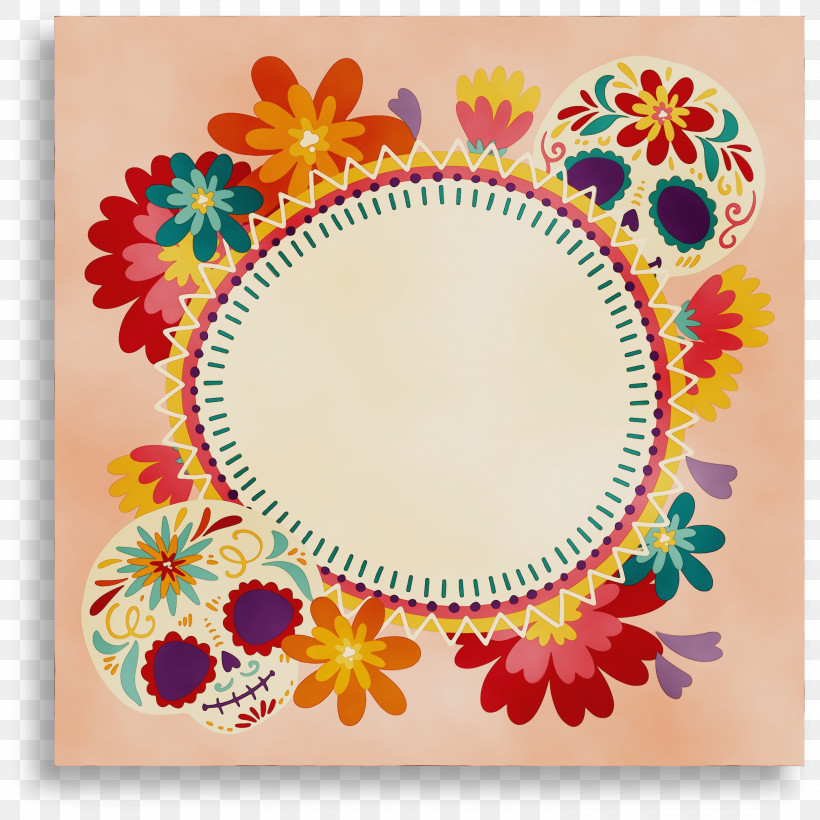 Floral Design, PNG, 3000x3000px, Mexican Elements, Floral Design, Paint, Petal, Watercolor Download Free