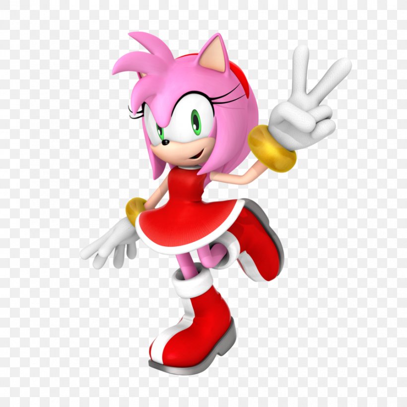 Amy Rose Sonic The Hedgehog Sonic Forces Sonic Adventure Sonic & Sega All-Stars Racing, PNG, 894x894px, 3d Computer Graphics, Amy Rose, Animal Figure, Blaze The Cat, Cartoon Download Free