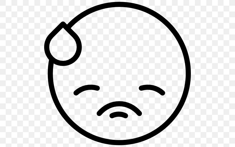 Smiley Embarrassment Emoticon, PNG, 512x512px, Smiley, Black, Black And White, Drawing, Embarrassment Download Free