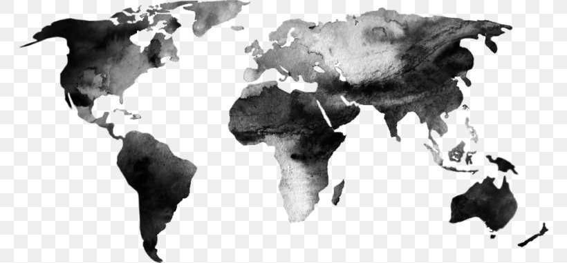 World Map Globe, PNG, 768x381px, World, Atlas, Black And White, Blank Map, Can Stock Photo Download Free