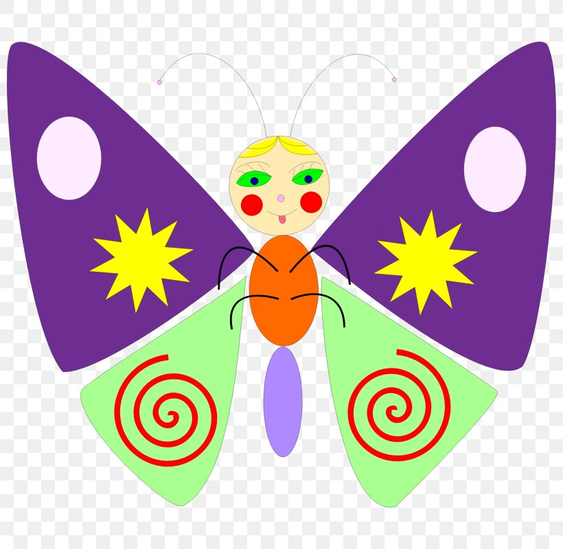 Butterfly Cartoon Clip Art, PNG, 800x800px, Butterfly, Area, Art, Artwork, Brush Footed Butterfly Download Free