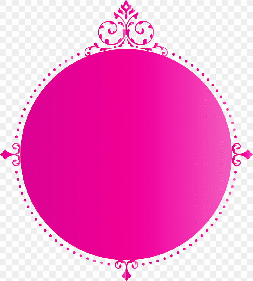 Classic Frame, PNG, 2699x2999px, Classic Frame, Circle, Magenta, Oval, Pink Download Free