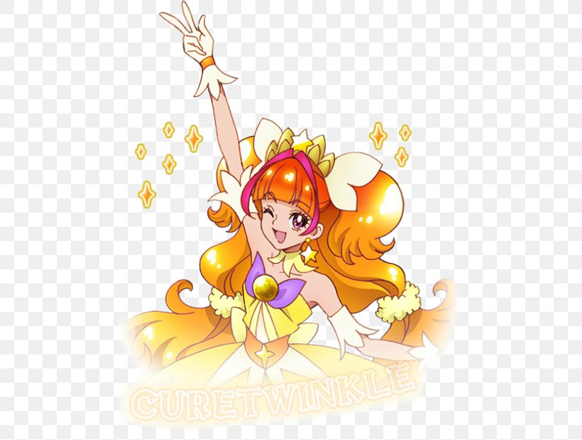 Cure Twinkle Cure Mermaid Cure Flora Cure Scarlet Pretty Cure, PNG, 500x621px, Watercolor, Cartoon, Flower, Frame, Heart Download Free