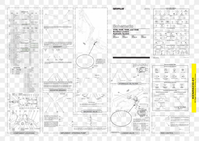 Excavator Caterpillar Inc. Hydraulic Pump Hardware Pumps Loader, PNG, 2835x2004px, Excavator, Area, Artwork, Backhoe, Black And White Download Free