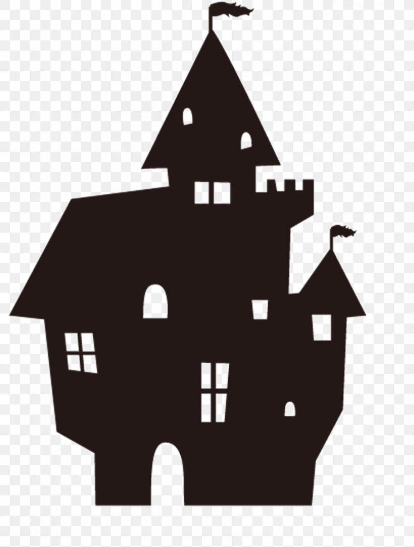 Papercutting Halloween Silhouette Origami, PNG, 905x1195px, Papercutting, Black And White, Castle, Facade, Halloween Download Free