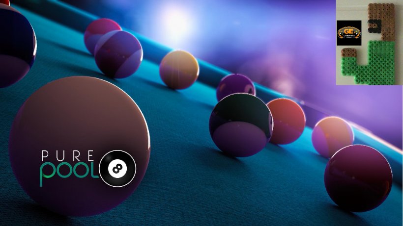 Pure Pool PlayStation 4 Billiards Video Game, PNG, 1280x720px, Pure Pool, Ball, Billiard Ball, Billiards, Bowling Ball Download Free