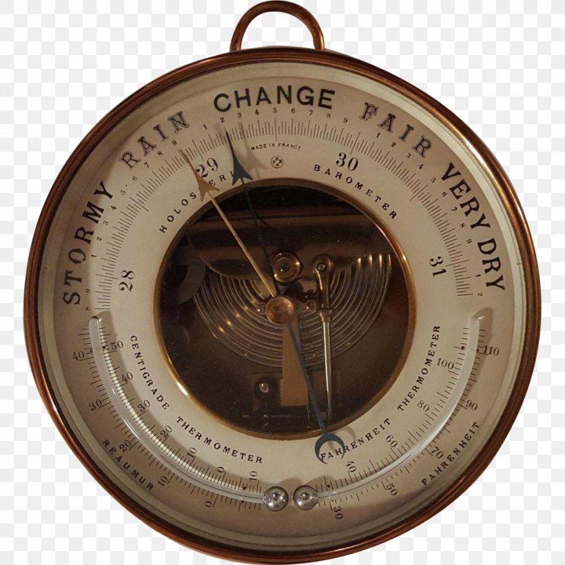 Barometer Réaumur Scale Thermometer Antique, PNG, 975x975px, Barometer, Antique, Brass, Combination, Hardware Download Free