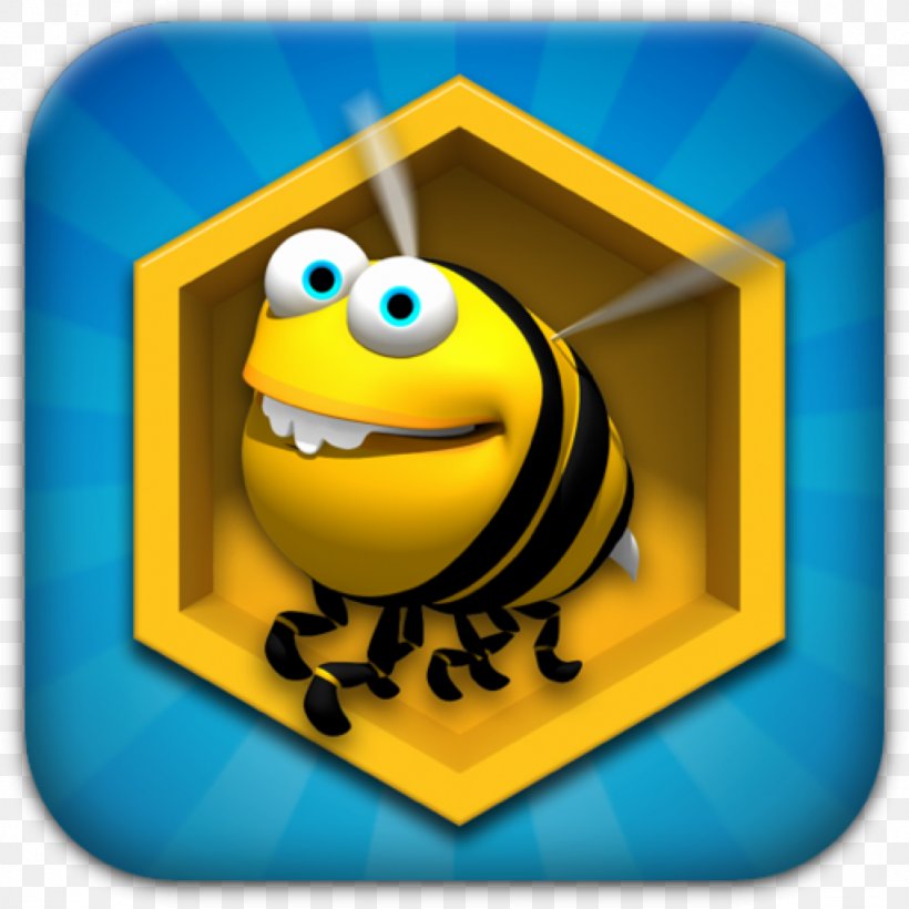 Bee Kindle Fire Game Of Tile Android, PNG, 1024x1024px, Bee, Amazon Kindle, Android, Beehive, Emoticon Download Free