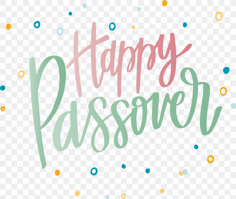 Happy Passover, PNG, 3000x2537px, Happy Passover, Line, Logo, Text, Turquoise Download Free