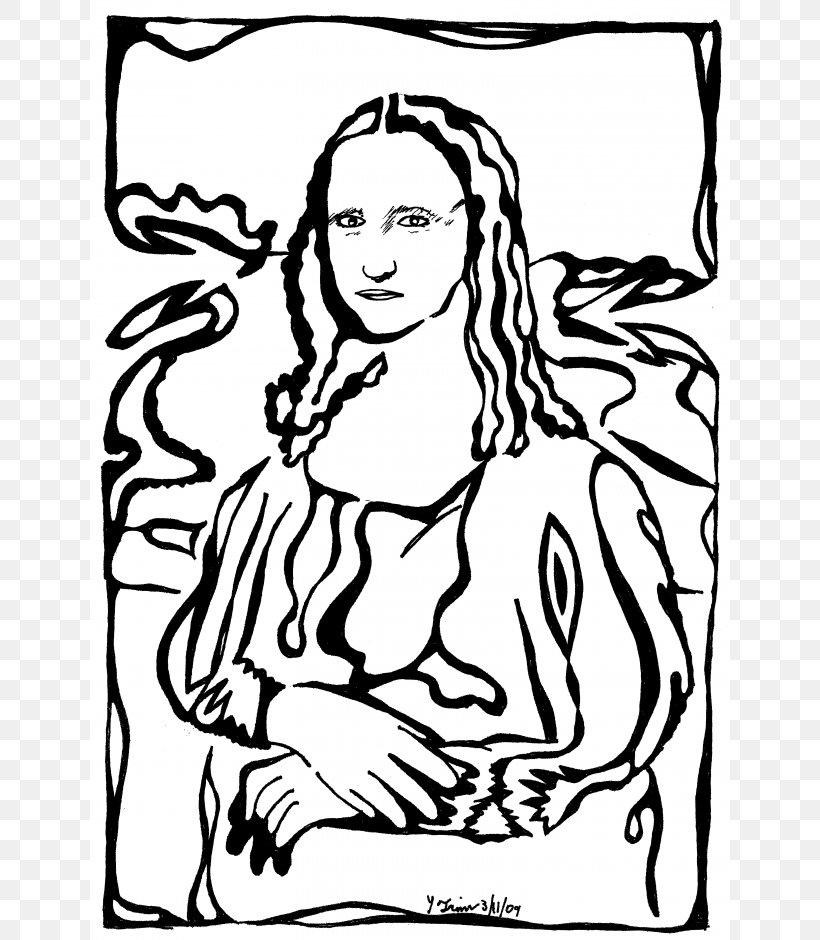 Isleworth Mona Lisa Drawing Portrait Clip Art, PNG, 640x940px, Watercolor, Cartoon, Flower, Frame, Heart Download Free