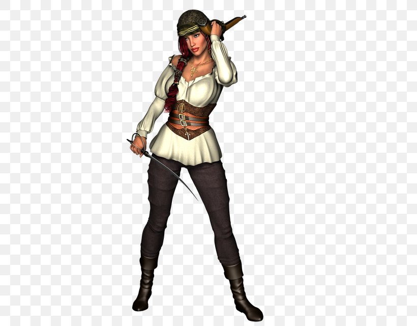 Pirate Golden Age Of Piracy Clip Art Woman, PNG, 494x640px, Pirate, Anne Bonny, Armour, Cold Weapon, Costume Download Free