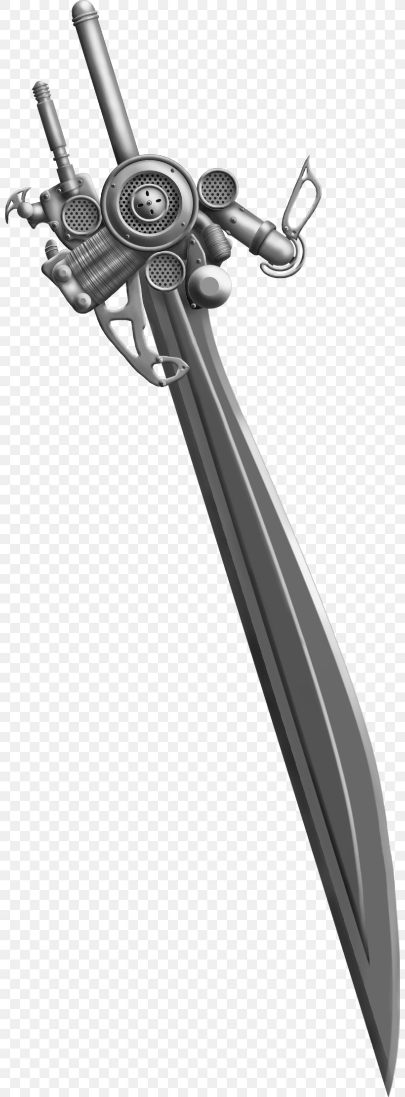 Weapon Noctis Lucis Caelum Sword Final Fantasy XV, PNG, 800x2218px, Weapon, Black And White, Blacksmith, Cold Weapon, Deviantart Download Free