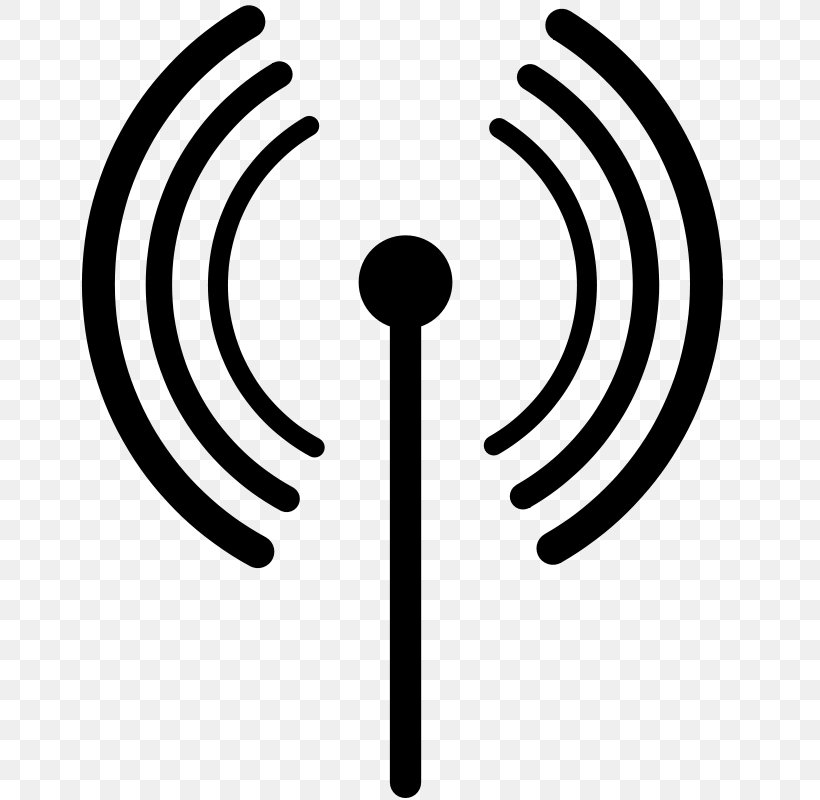 Wi-Fi Hotspot Symbol Clip Art, PNG, 800x800px, Wifi, Antenna, Black And White, Hotspot, Internet Download Free
