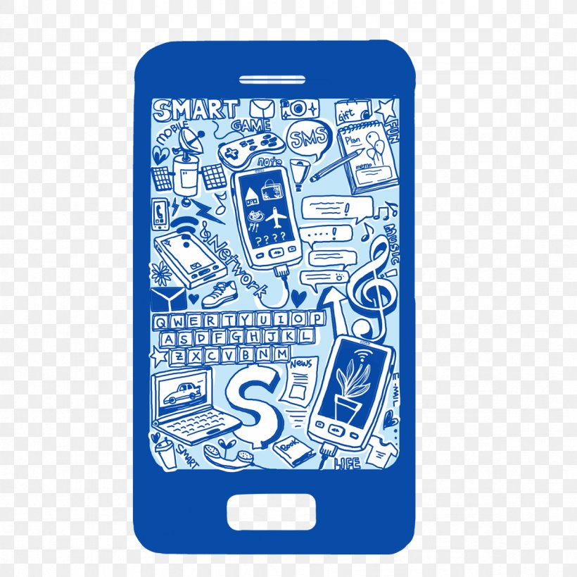 Feature Phone Mobile Phone, PNG, 1181x1181px, Feature Phone, Blue, Brand, Cartoon, Cellular Network Download Free