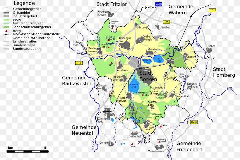 Map Melsungen Borkener See North Hesse, PNG, 800x546px, Map, Area, Borken, City, Ecoregion Download Free