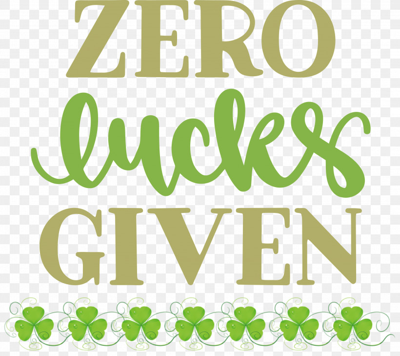 Zero Lucks Given Lucky Saint Patrick, PNG, 3000x2668px,  Download Free