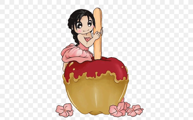 Caramel Apple Candy Apple Ice Cream Butterscotch, PNG, 512x512px, Watercolor, Cartoon, Flower, Frame, Heart Download Free