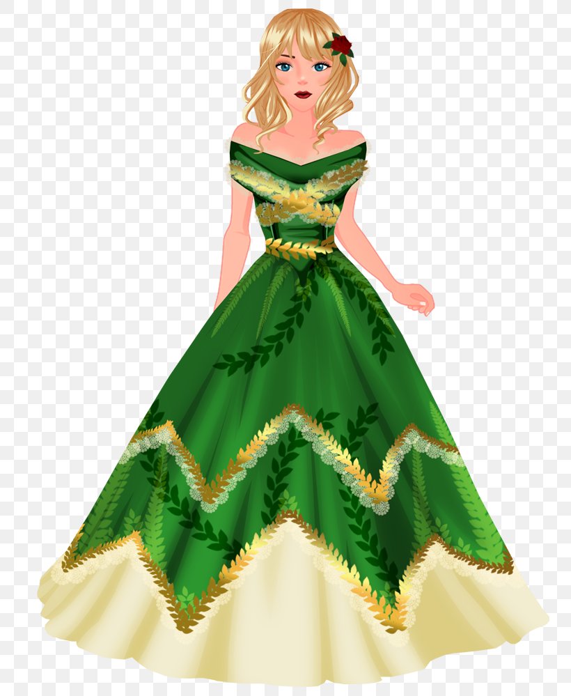 Gown Costume Design Green Dress Barbie, PNG, 758x999px, Gown, Barbie, Costume, Costume Design, Day Dress Download Free