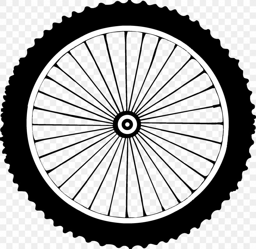 Bicycle Wheels Mountain Bike Cycling, PNG, 2401x2341px, Bicycle, Area, Auto Part, Automotive Tire, Bicycle Drivetrain Part Download Free