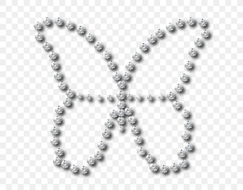 Butterfly Imitation Gemstones & Rhinestones Earring Pearl Necklace, PNG, 641x640px, Butterfly, Bead, Black And White, Blingbling, Body Jewelry Download Free