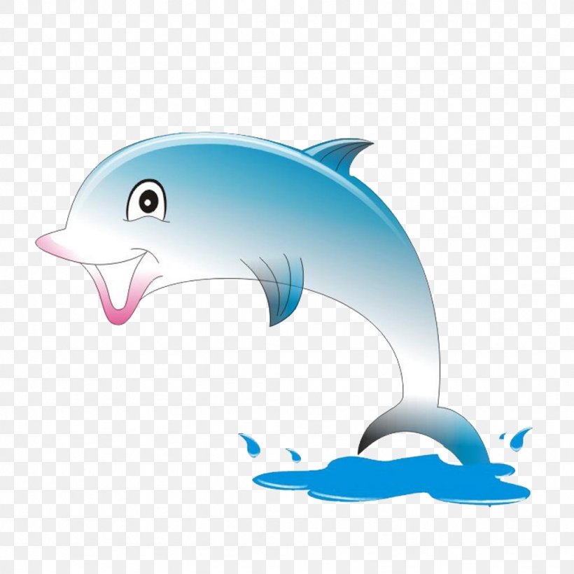 Cartoon Animation Dolphin, PNG, 1024x1024px, Cartoon, Animation, Art, Beak,  Blue Download Free