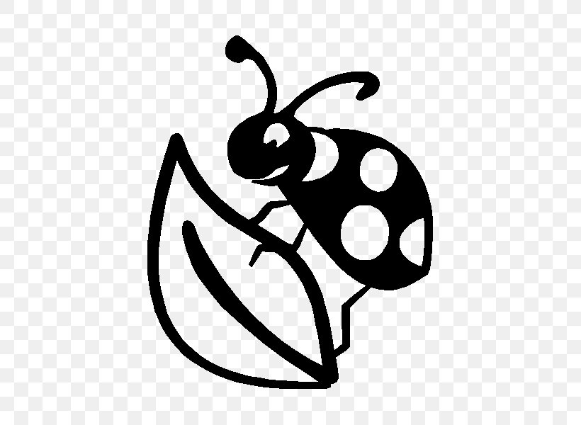 Ladybird Beetle Insect Sticker Clip Art, PNG, 600x600px, Ladybird Beetle, Artwork, Black And White, Emoticon, Fictional Character Download Free